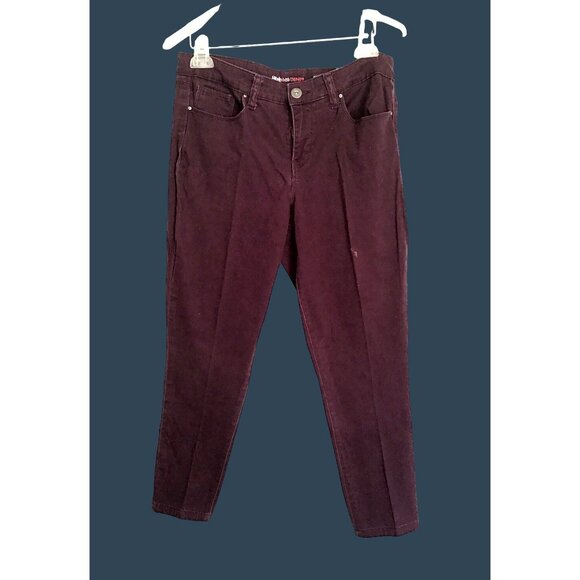 STYLE & CO- WOMENS PLUM SKINNY LEG DENIM JEANS SIZE 8 - Picture 1 of 8